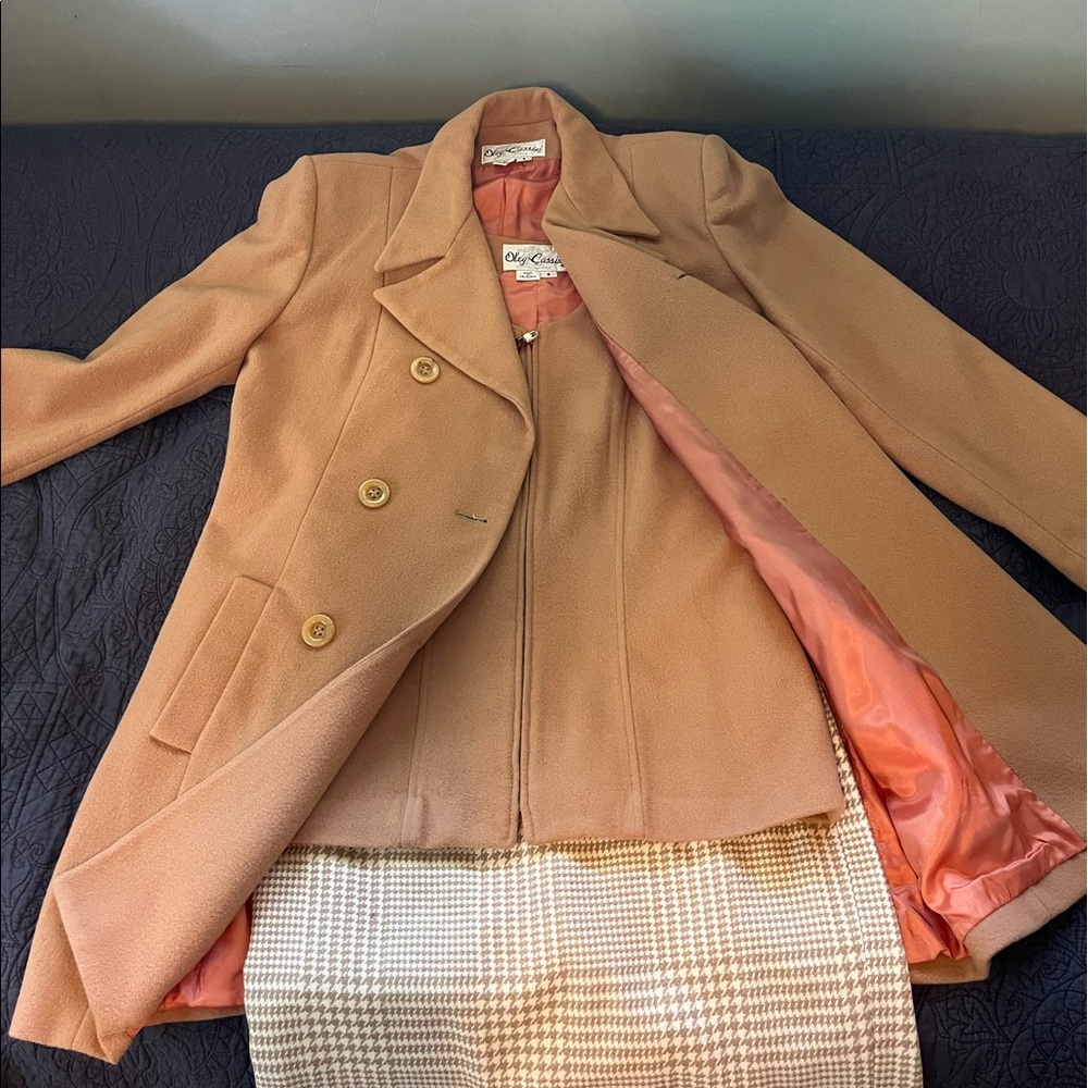 3 piece wool suit with matching coat